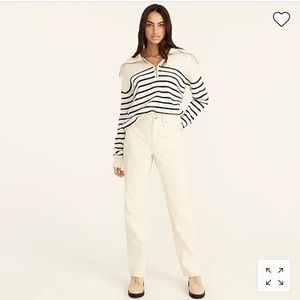 NEW J.Crew Slouchy Boyfriend Jeans in Ecru